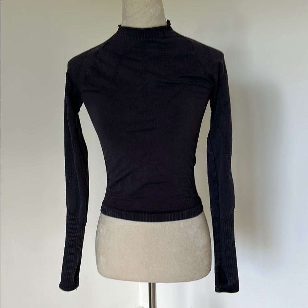 Fee People Black Long Sleeve Top